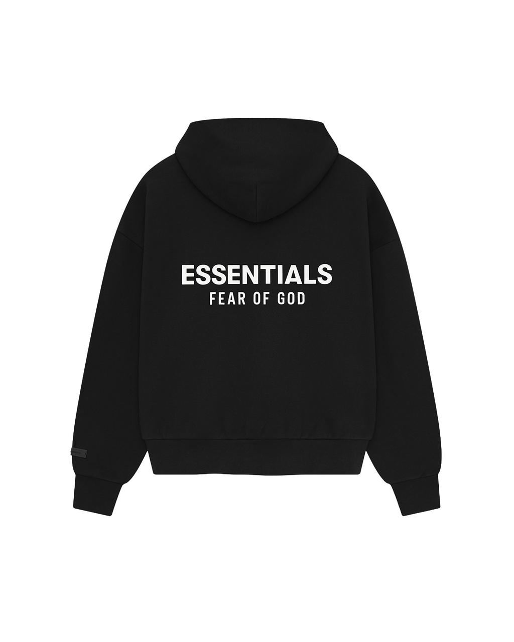 essentials ss26 classic hoodie — vintage black — product view 2
