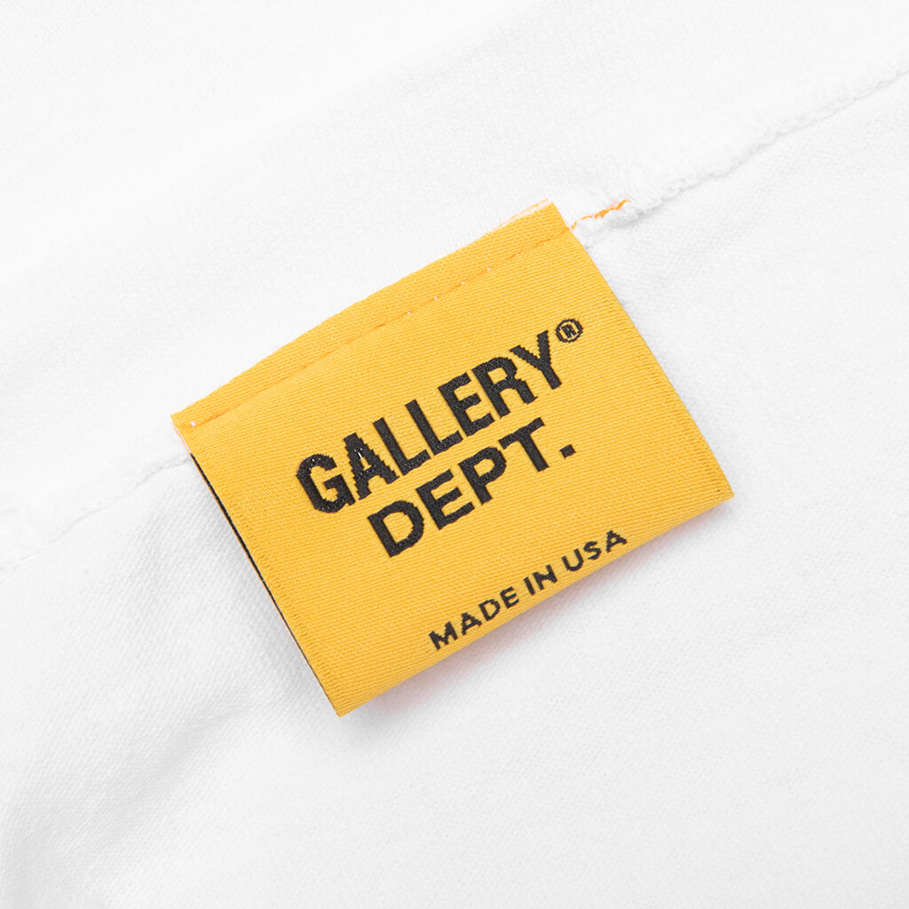 GALLERY DEPT. De La Galerie Pocket Long Sleeve — White — detail view