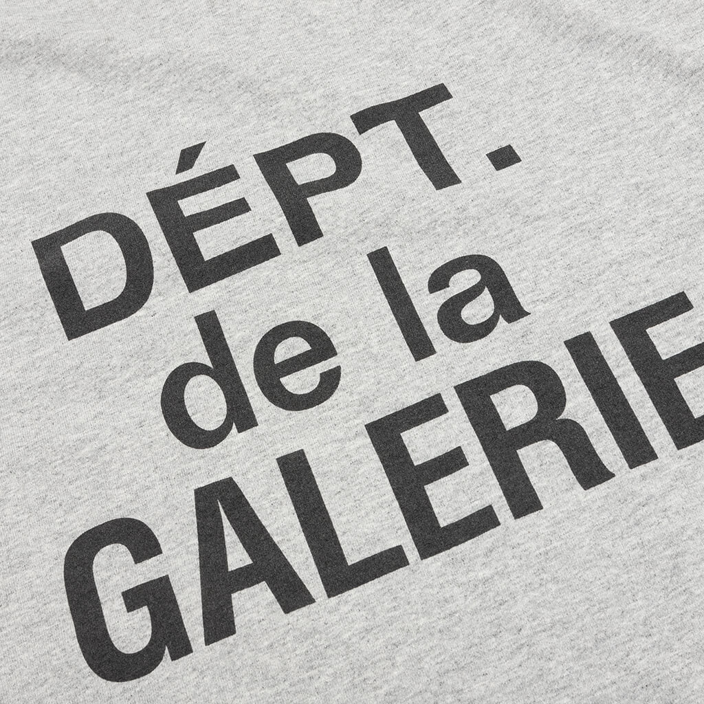 GALLERY DEPT. French Collector Long Sleeve — Heather Grey — detail view