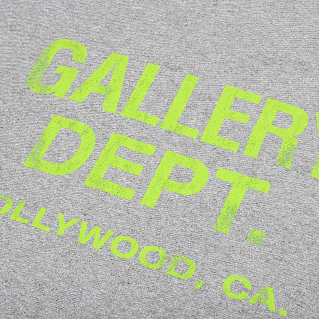GALLERY DEPT. Souvenir Long Sleeve — Heather Grey — detail view