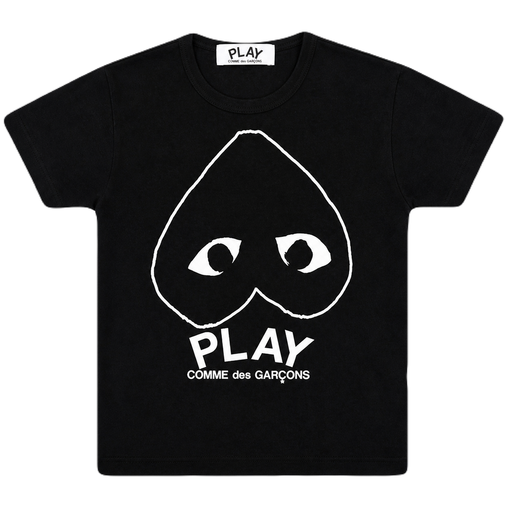 CDG Play Inverted Heart Tee - Black