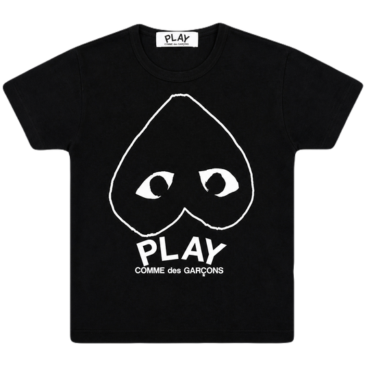 CDG Play Inverted Heart Tee - Black