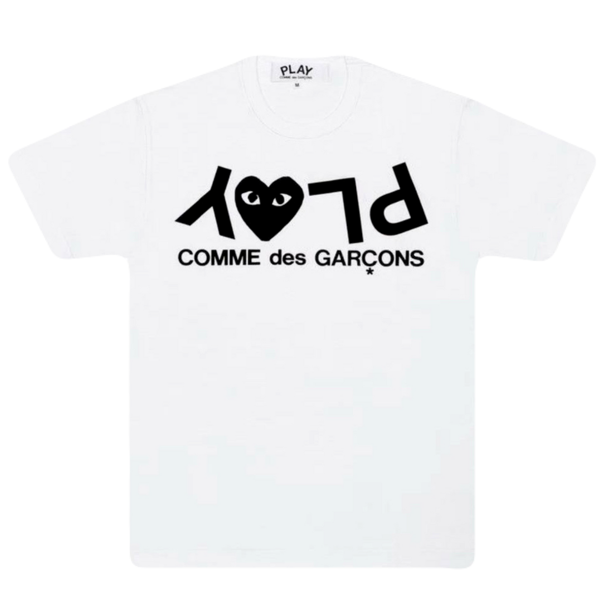 CDG Play Inverted Logo Tee – White
