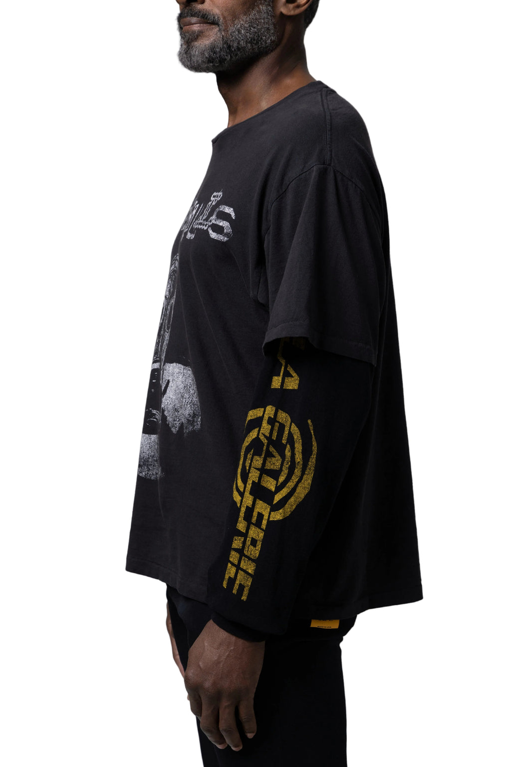 GALLERY DEPT. Noise 2fer Long Sleeve — Black/Black — styled view