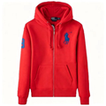 Polo Ralph Lauren Big Pony Full-Zip Hoodie — Red / Navy Logo — Front