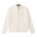 Polo Ralph Lauren Fleece Full-Zip Sweatshirt — Beige / Brown Logo — Front