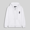 Polo Ralph Lauren Polo Bear Full-Zip Hoodie — White — Front