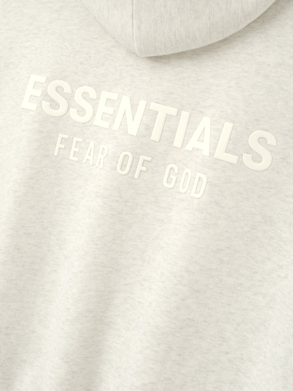 essentials fw26 classic zip-up hoodie — oatmeal heather — product view 3