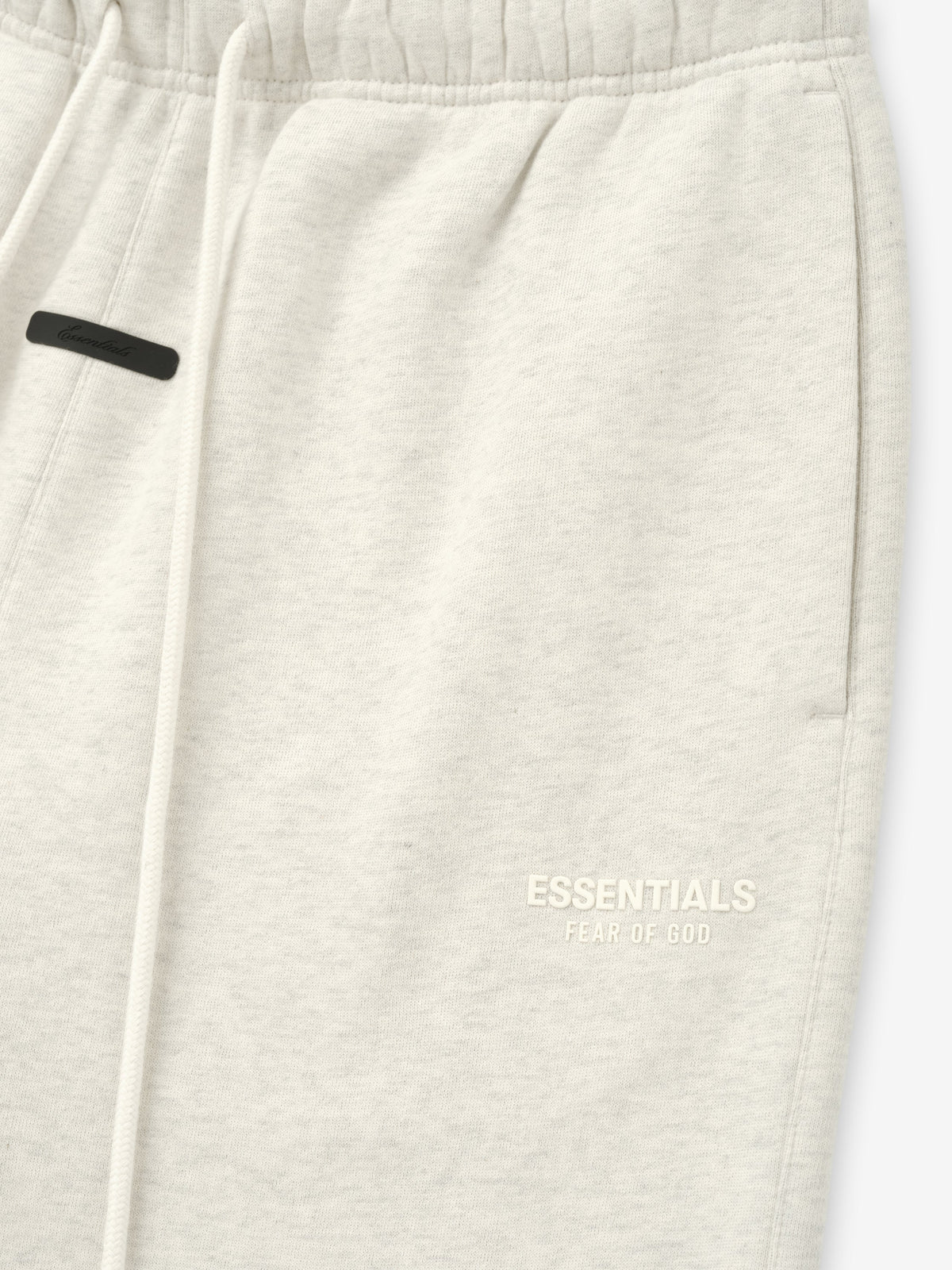 ESSENTIALS FW26 CLASSIC SWEATPANTS — OATMEAL HEATHER — detail