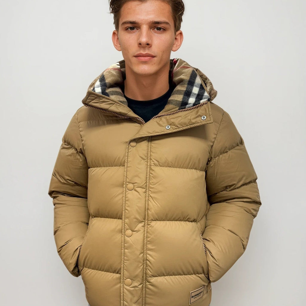 Burberry Halsby Puffer Jacket — Beige — product image 4