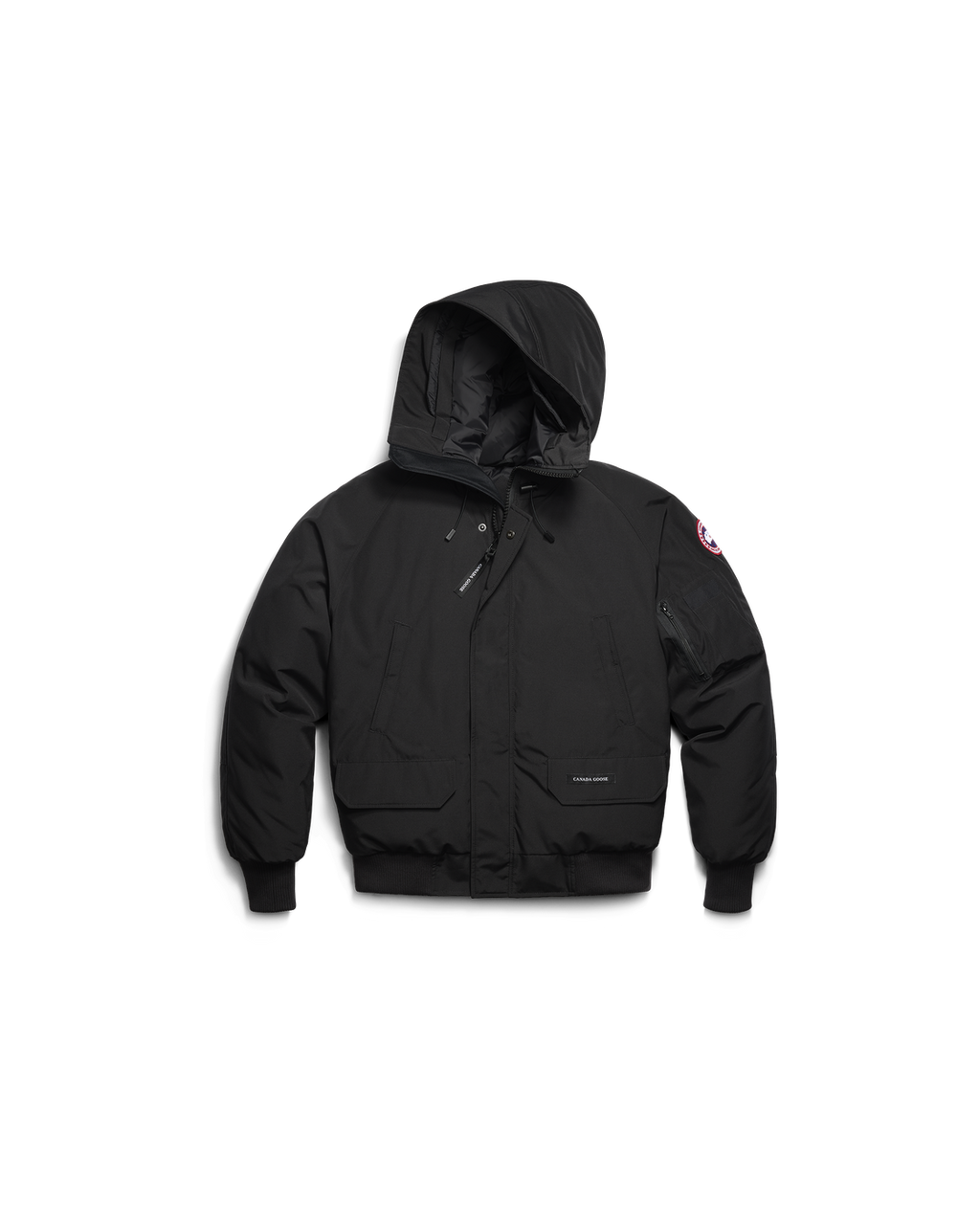 Canada Goose Chilliwack Bomber Jacket — Black — Front, garment only