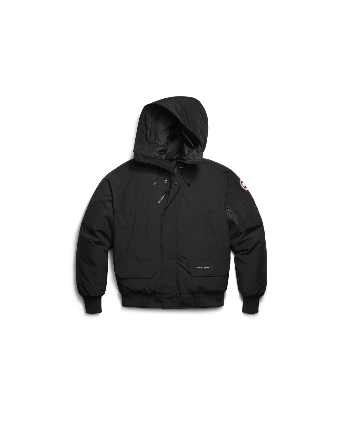 Canada Goose Chilliwack Bomber Jacket — Black — Front, garment only