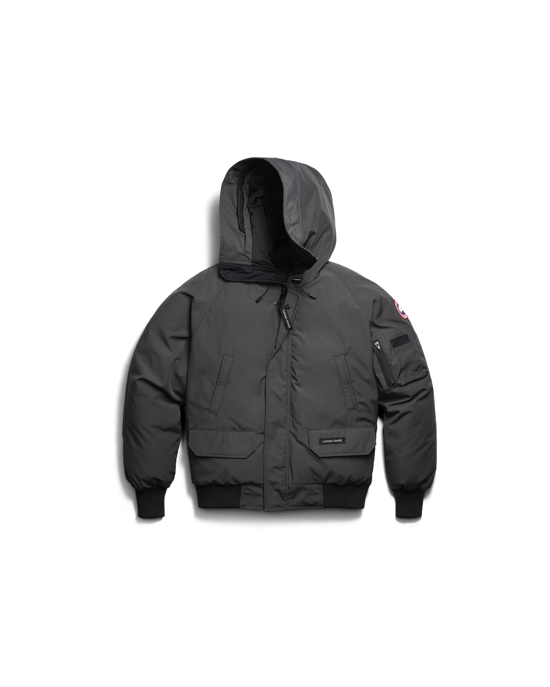 Canada Goose Chilliwack Bomber Jacket — Granite Grey — Front, garment only