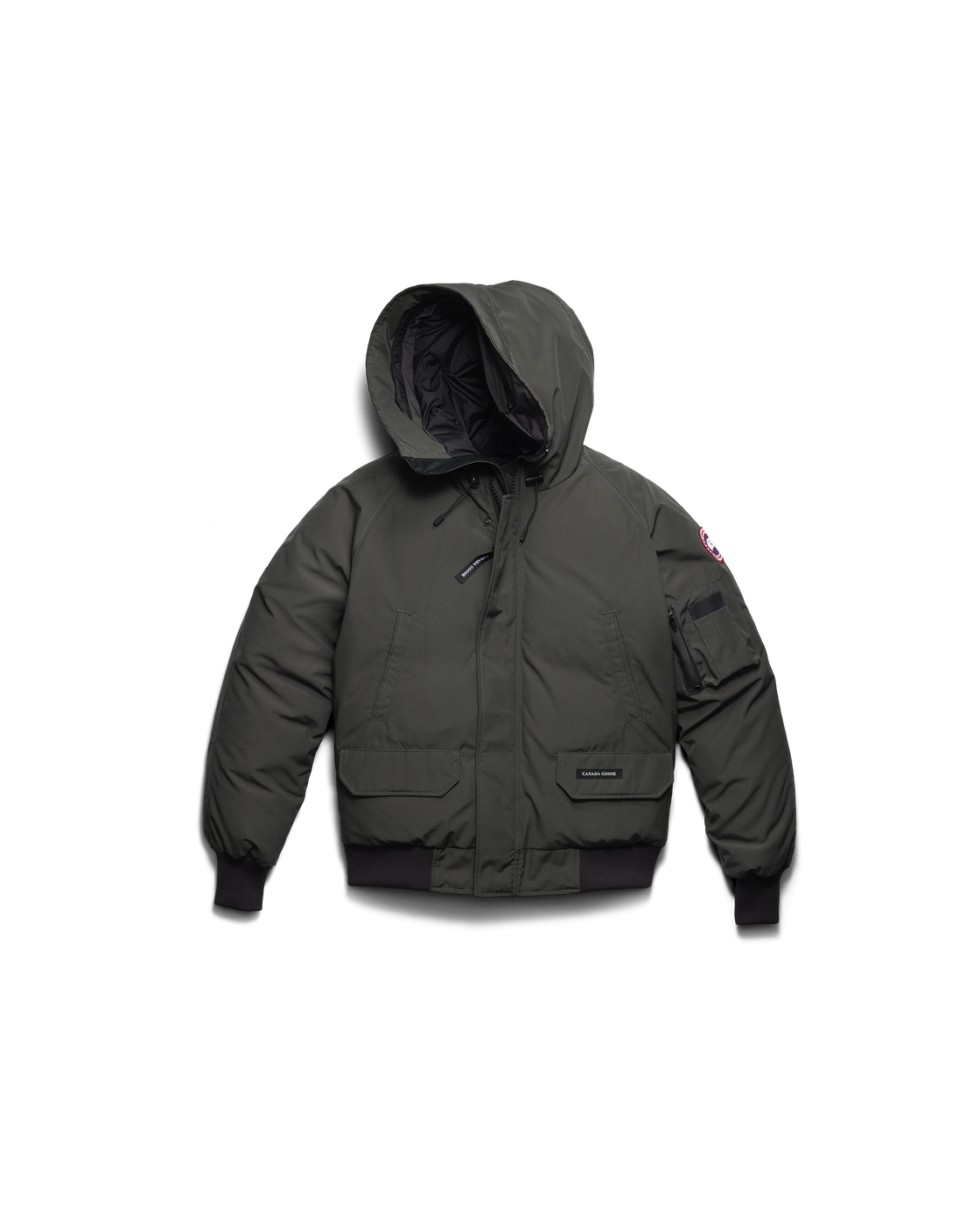 Canada Goose Chilliwack Bomber Jacket — Graphite — Front, garment only