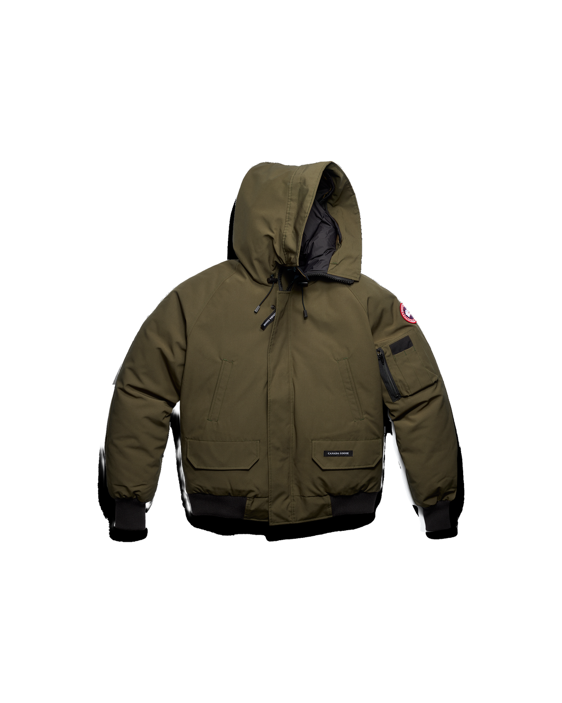 Canada Goose Chilliwack Bomber Jacket — Military Green — Front, garment only