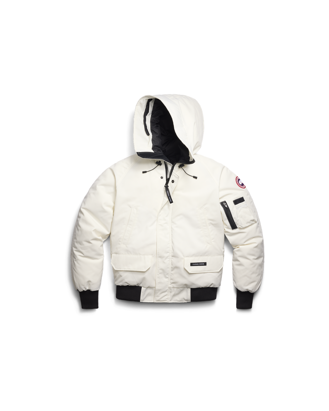 Canada Goose Chilliwack Bomber Jacket — Northstar White — Front, garment only
