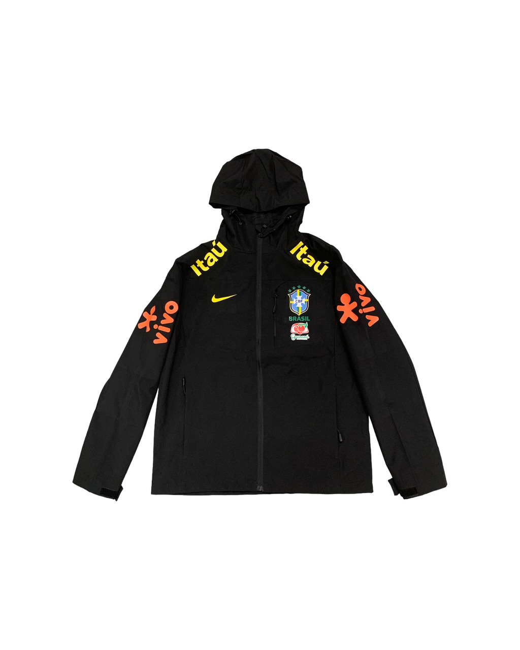 Nike Brazil Hooded Jacket — Black — transparent front