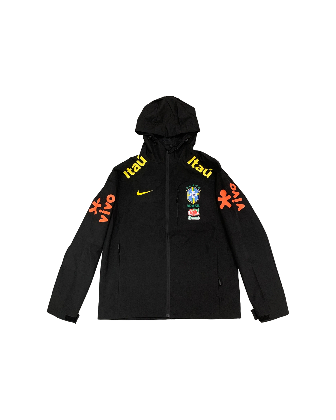 Nike Brazil Hooded Jacket — Black — transparent front