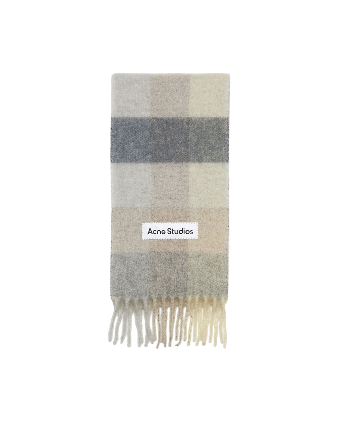 Acne Studios Checked Scarf - Vanilla / Beige / Lavender