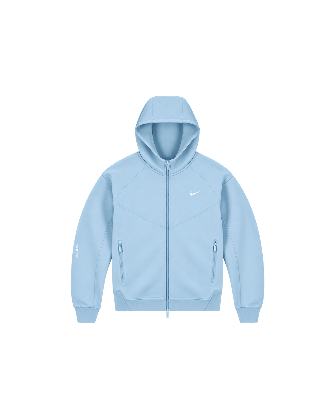 Nike x NOCTA Tech Fleece Zip-Up Hoodie — Blue / White — Front