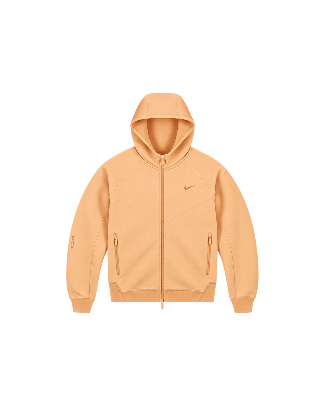 Nike x NOCTA Tech Fleece Zip-Up Hoodie — Ice Peach — Front