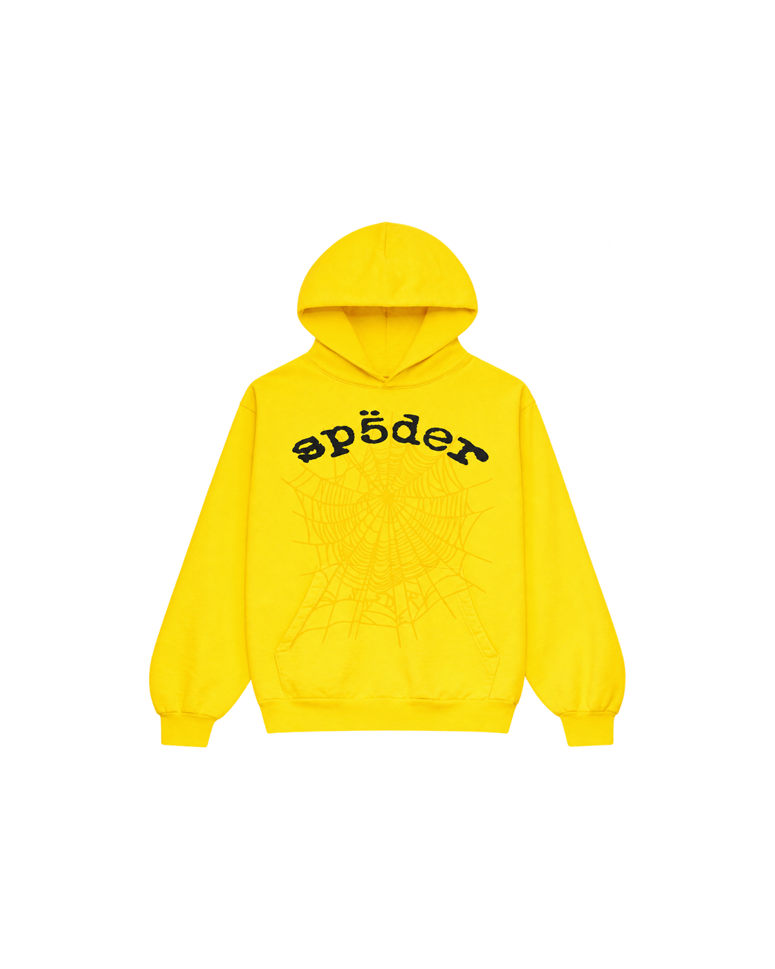 SP5DER Legacy Hoodie — Yellow — Front