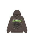 SP5DER Star Web Hoodie — Slate Grey — Front