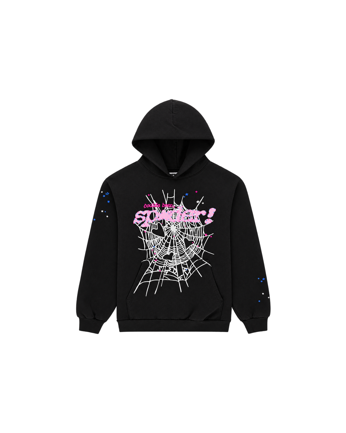 SP5DER CB Punk V2 Hoodie — Black — Front