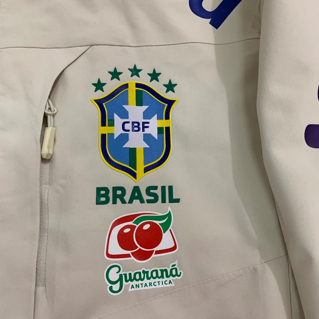 Nike Brazil Hooded Jacket — Cream — gallery 4
