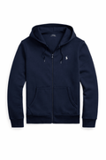 Polo Ralph Lauren Classic Full-Zip Hoodie — Navy / White Logo — Front
