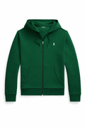 Polo Ralph Lauren Classic Full-Zip Hoodie — Green / Navy Logo — Front