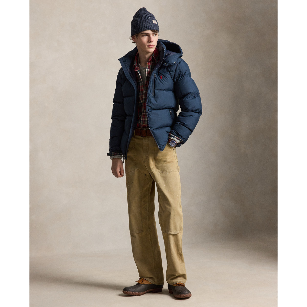 Polo Ralph Lauren Gorham Matte Down Jacket — Collection Navy — product view 3