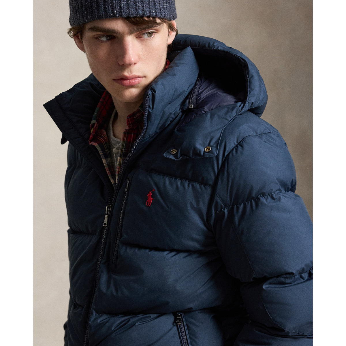 Polo Ralph Lauren Gorham Matte Down Jacket — Collection Navy — product view 5