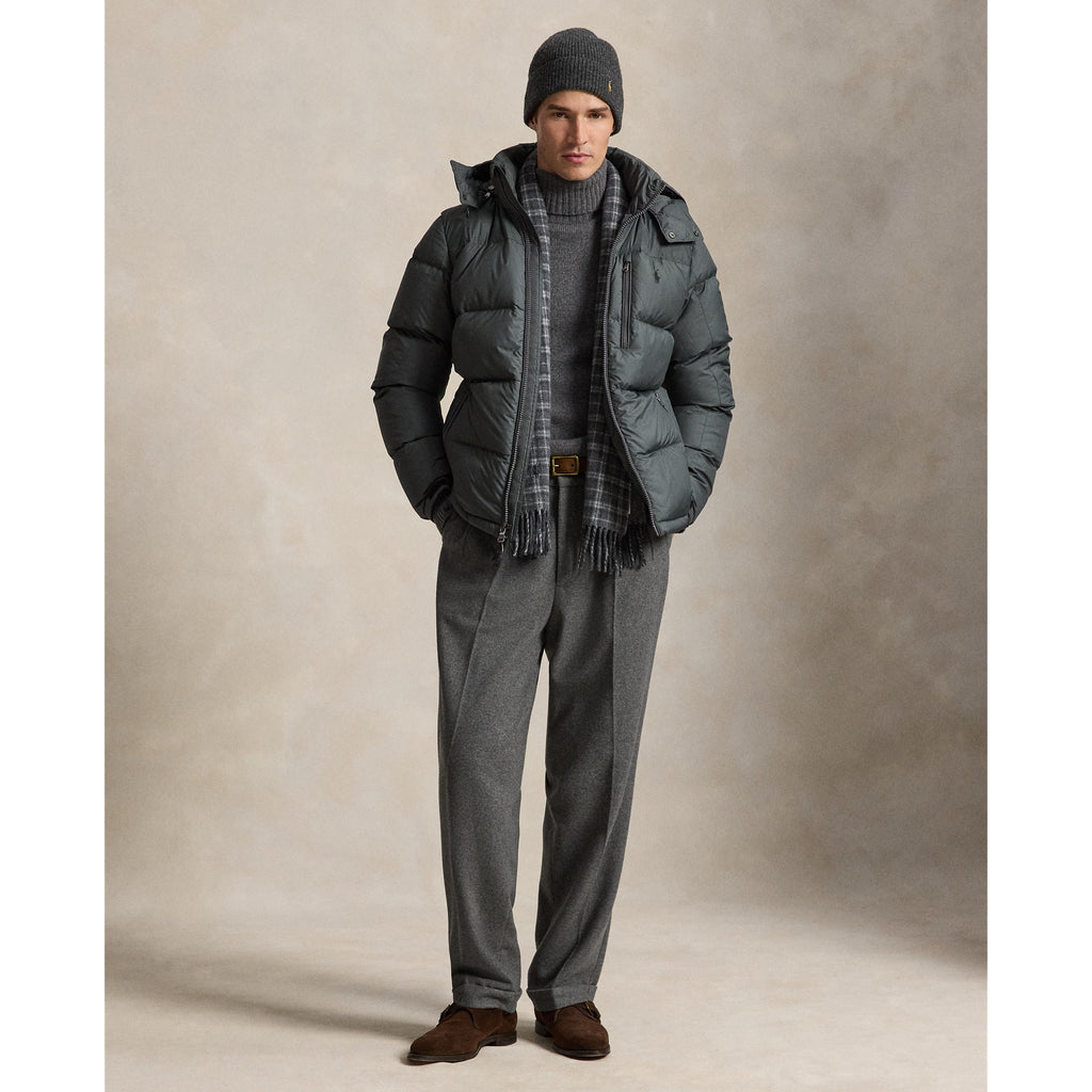 Polo Ralph Lauren Gorham Matte Down Jacket — Charcoal Grey — product view 3