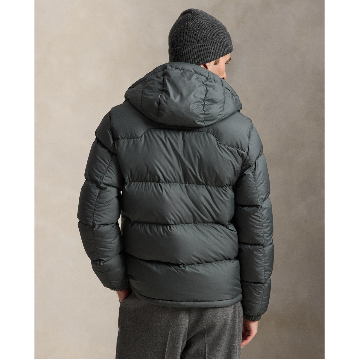 Polo Ralph Lauren Gorham Matte Down Jacket — Charcoal Grey — product view 4