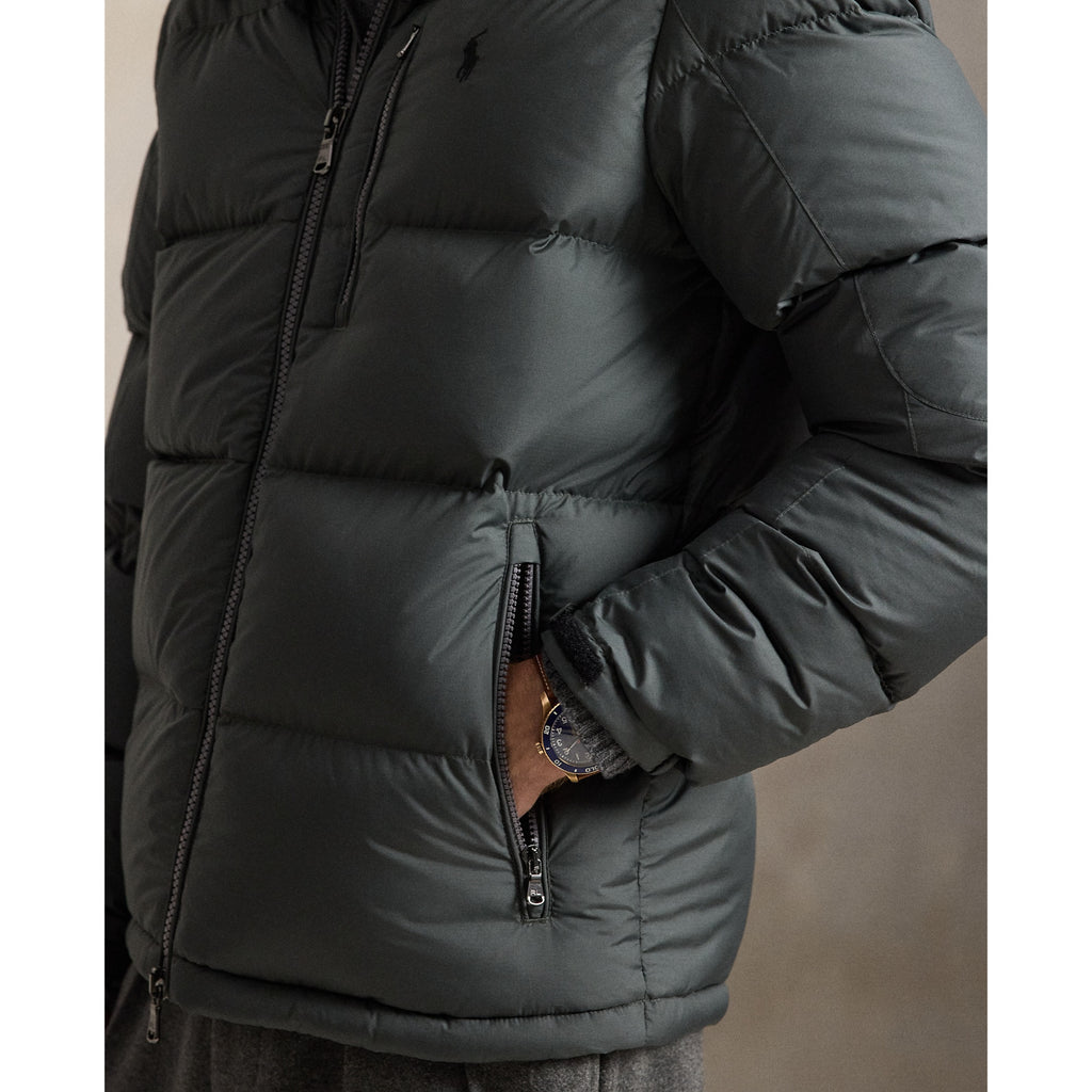 Polo Ralph Lauren Gorham Matte Down Jacket — Charcoal Grey — product view 6