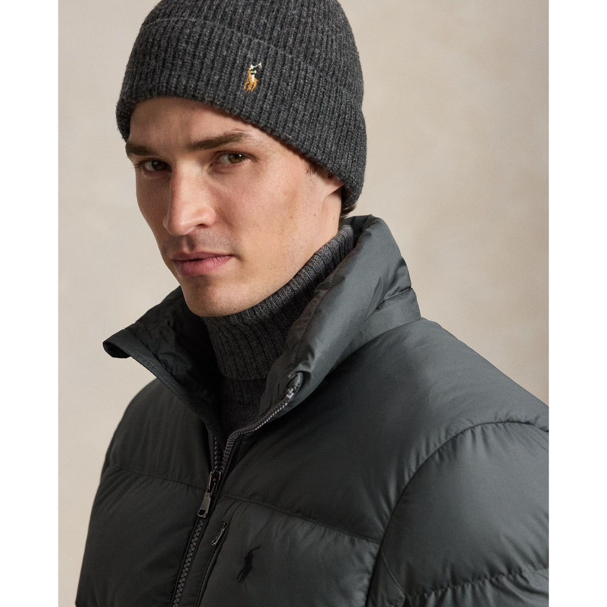 Polo Ralph Lauren Gorham Matte Down Jacket — Charcoal Grey — product view 7