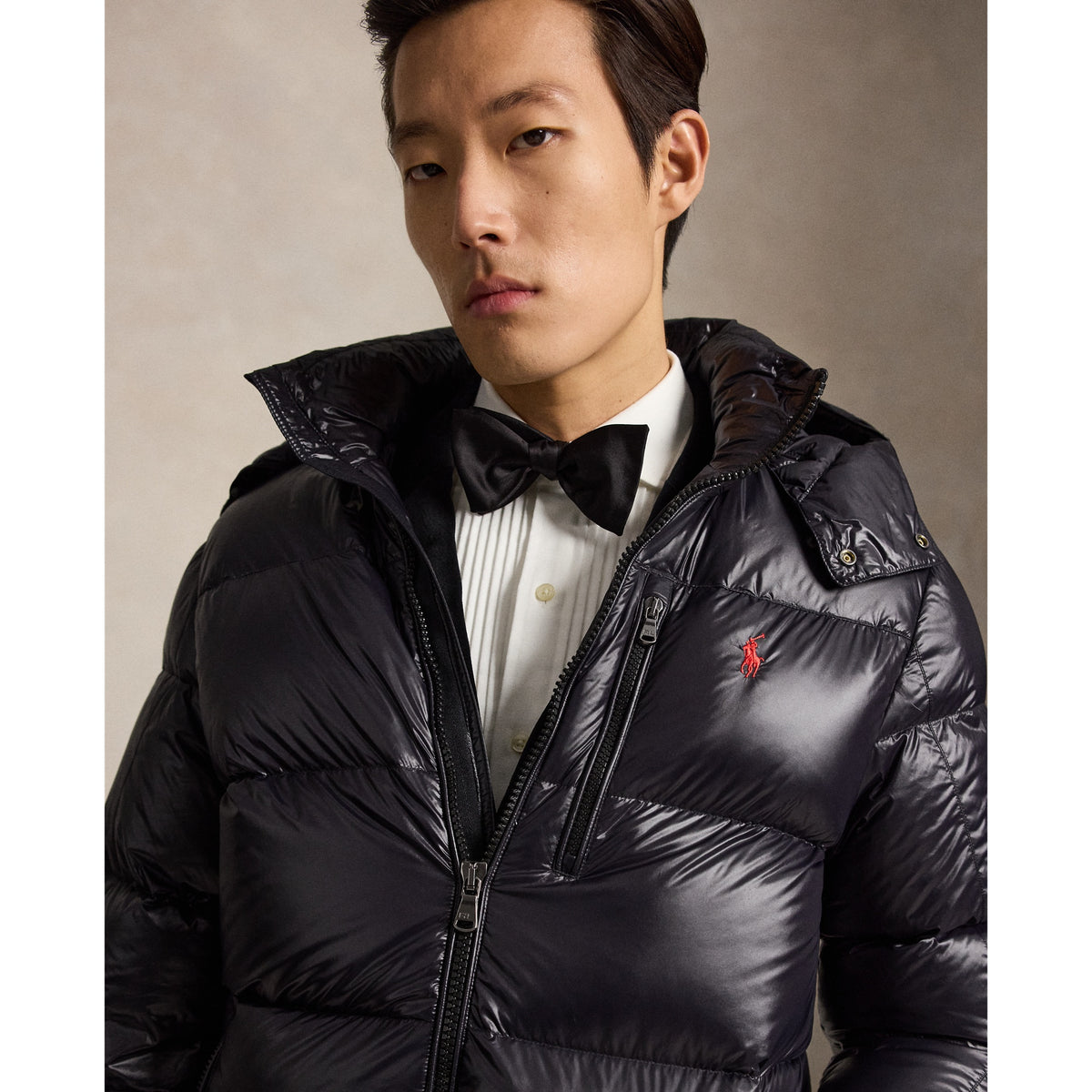 Polo Ralph Lauren Gorham Glossy Down Jacket — Polo Black — product view 5