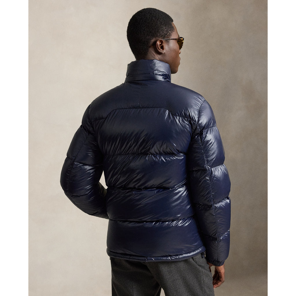 Polo Ralph Lauren Gorham Glossy Down Jacket — Collection Navy — product view 4